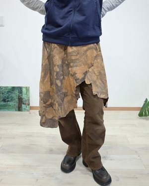 EURO LEATHER WRAP SKIRT