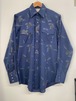 70sDanRiverWesterns Print Western Shirt/L