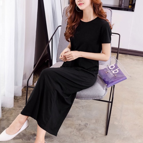 ワンピース ロングワンピ レディース ロング丈 大きいサイズ プルオーバー 半袖 Tシャツワンピ ゆったりストレッチ ワンピース ロングワンピ レディース ロング丈 大きいサイズ プルオーバー