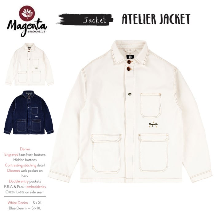 MAGENTA マゼンタ デニムジャケット SP23 ATELIER JACKET WHITE BULE