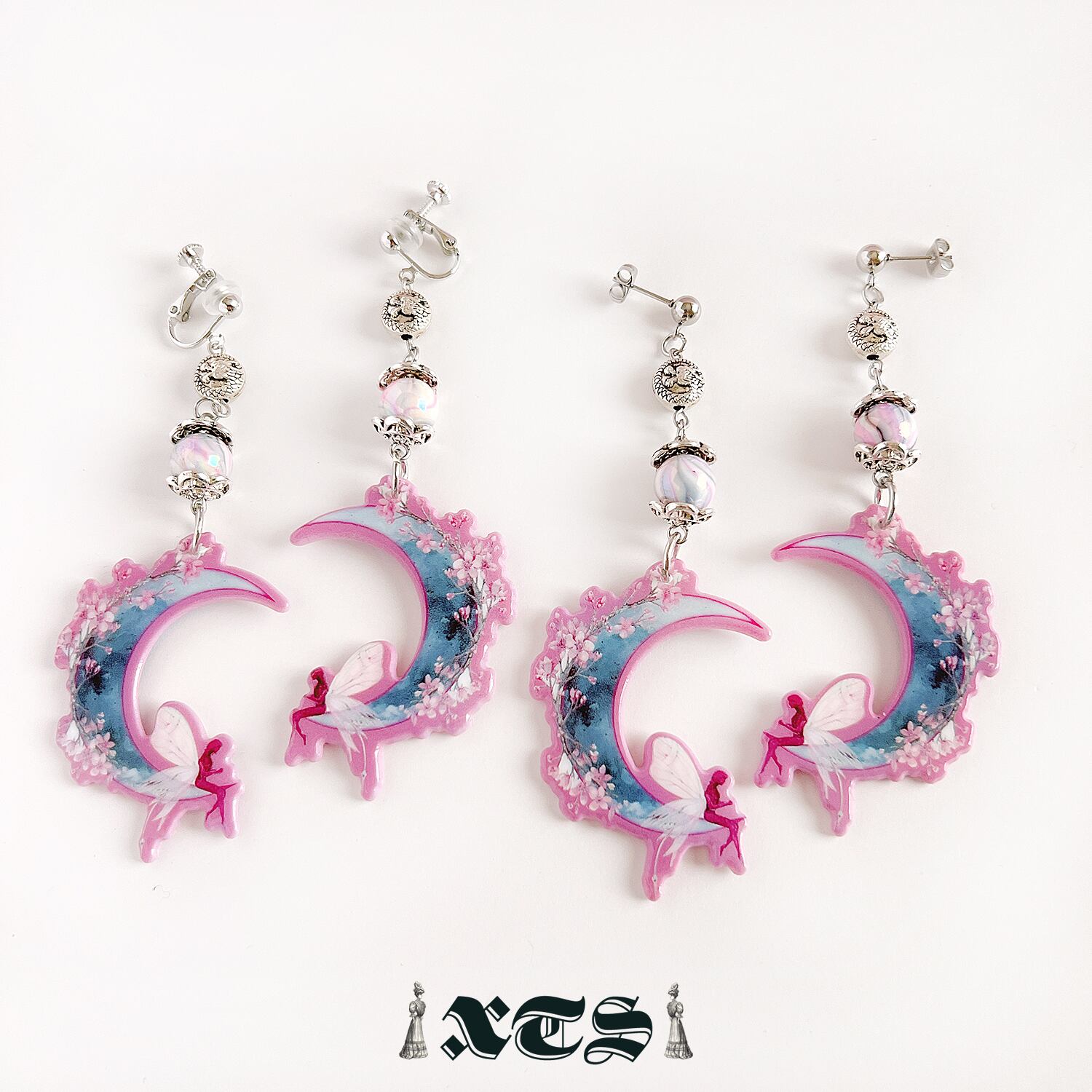 Fairy Flower Moon Pierce/Earrings【TS0272】