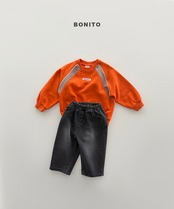 韓国子供服 / BONITO / 26Autumn / ラグラン配色ラインスウェット / 秋服 *12M~JM *