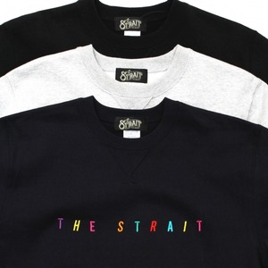 MULTI COLOR LOGO CREW SWEAT　#BLACK