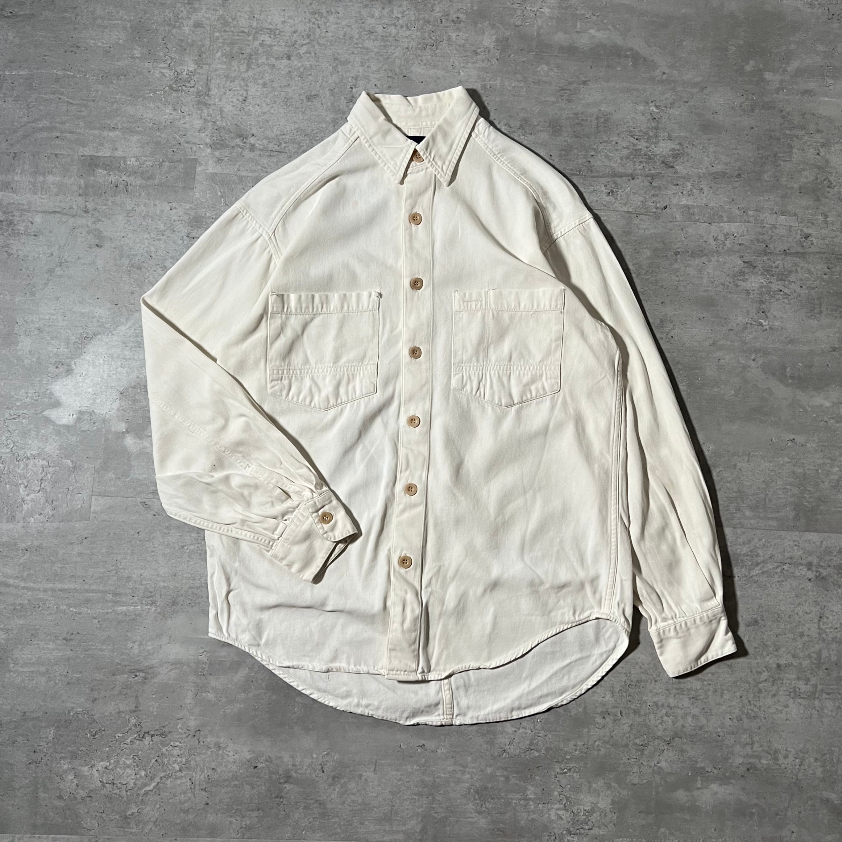 90s “old GAP” off-white military B.D. shirt 90年代 ギャップ オフ