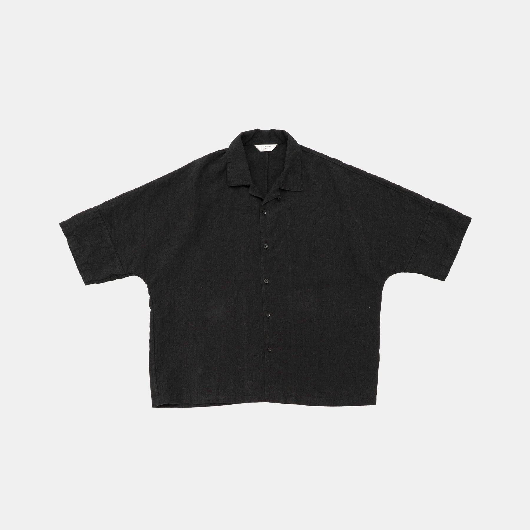 STILL BY HAND -Linen Opencollar Shirts- / SH03262 / スティルバイ