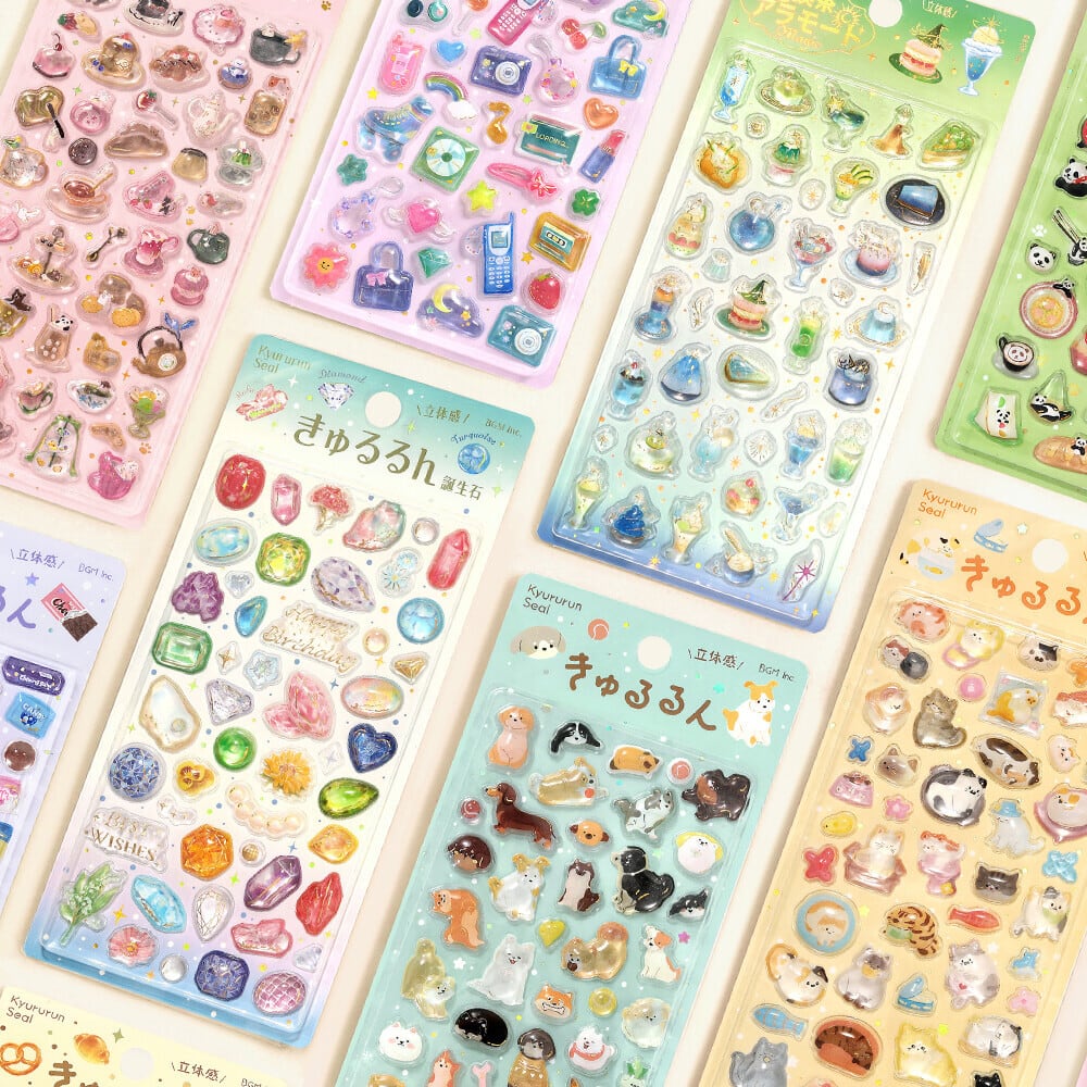 新作】きゅるるんシール 第4弾 全12種類 ビージーエム | Jewelie