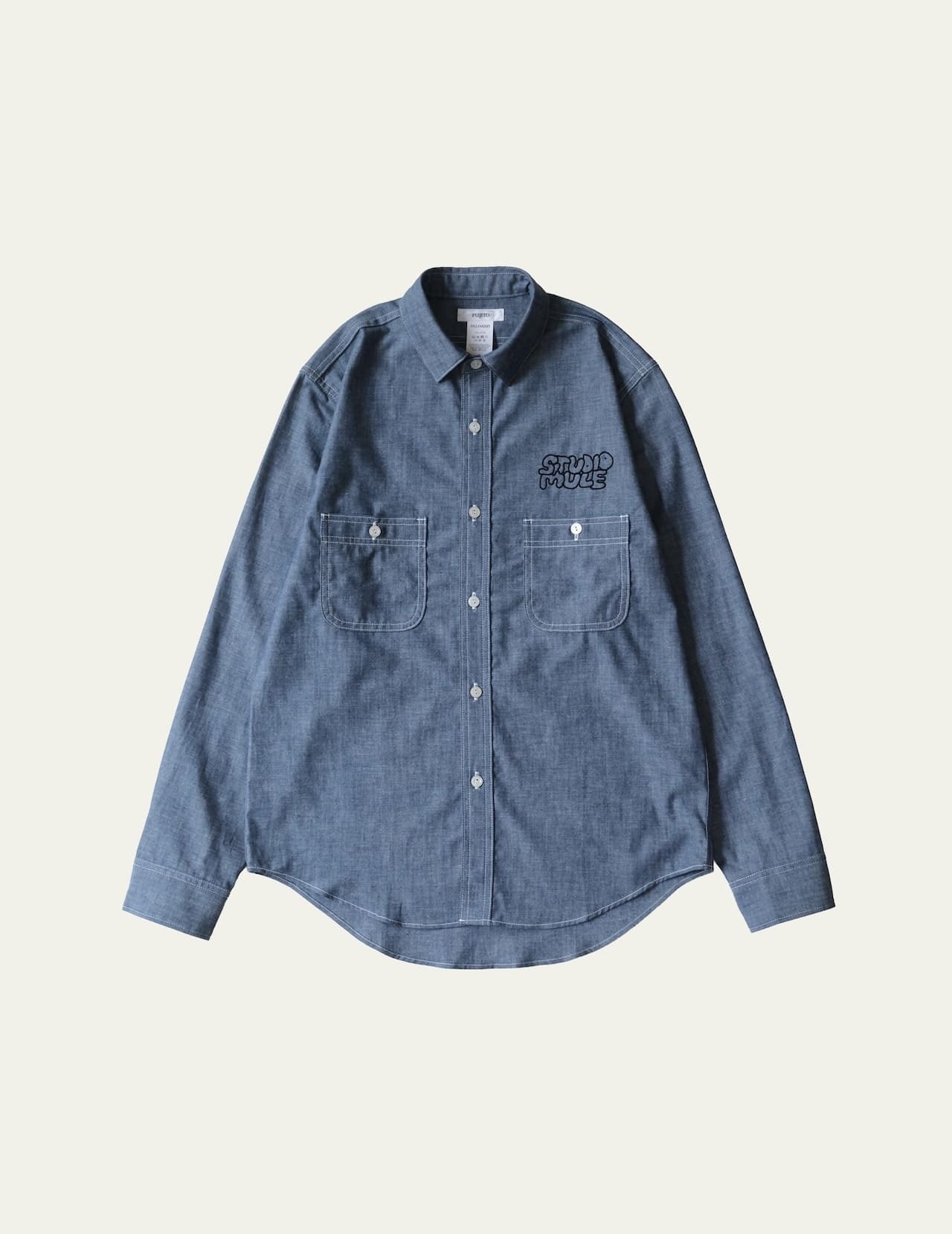 STUDIO MULE Work Shirt Blue