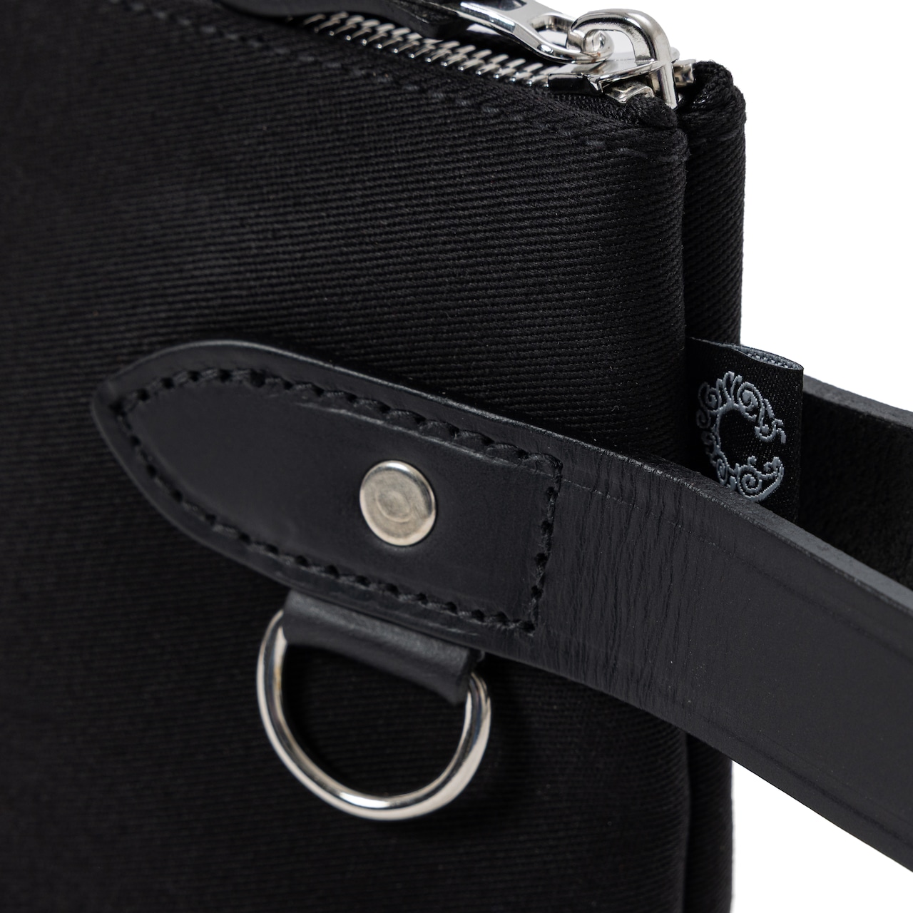 ZIPPED POUCH 3rd / DALBY CANVAS  BLACK - 6