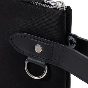 ZIPPED POUCH 3rd / DALBY CANVAS  BLACK
