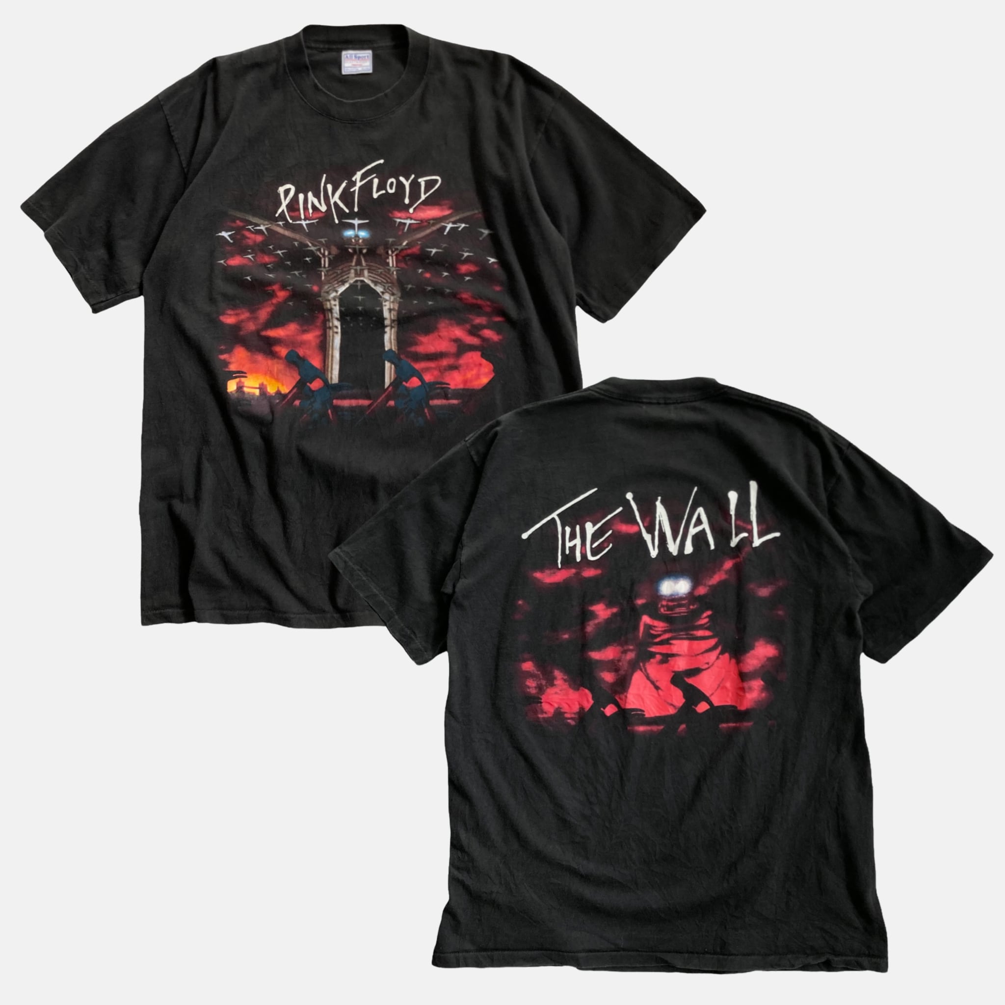 90s PINK FLOYD THE WALL ピンク・フロイド 総柄 Tシャツ