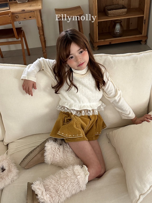 予約 Blooming Knit Vest  [ Elly molly ]