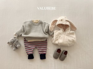 【予約/特典】valu bebe / rabbit fleece jacket