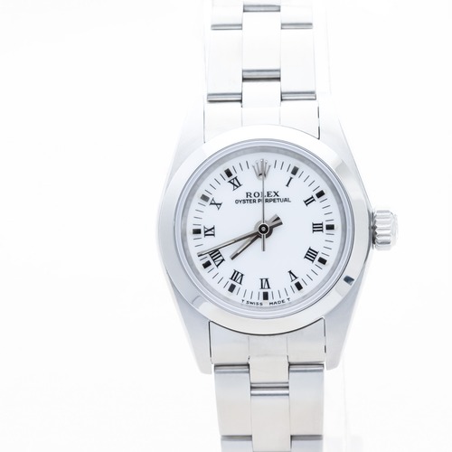 ロレックス オイスターパーペチュアル 白文字盤