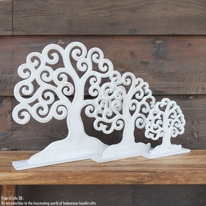 オブジェ Tree of Life 生命の樹 20cm ツリーオブライフ ホワイト