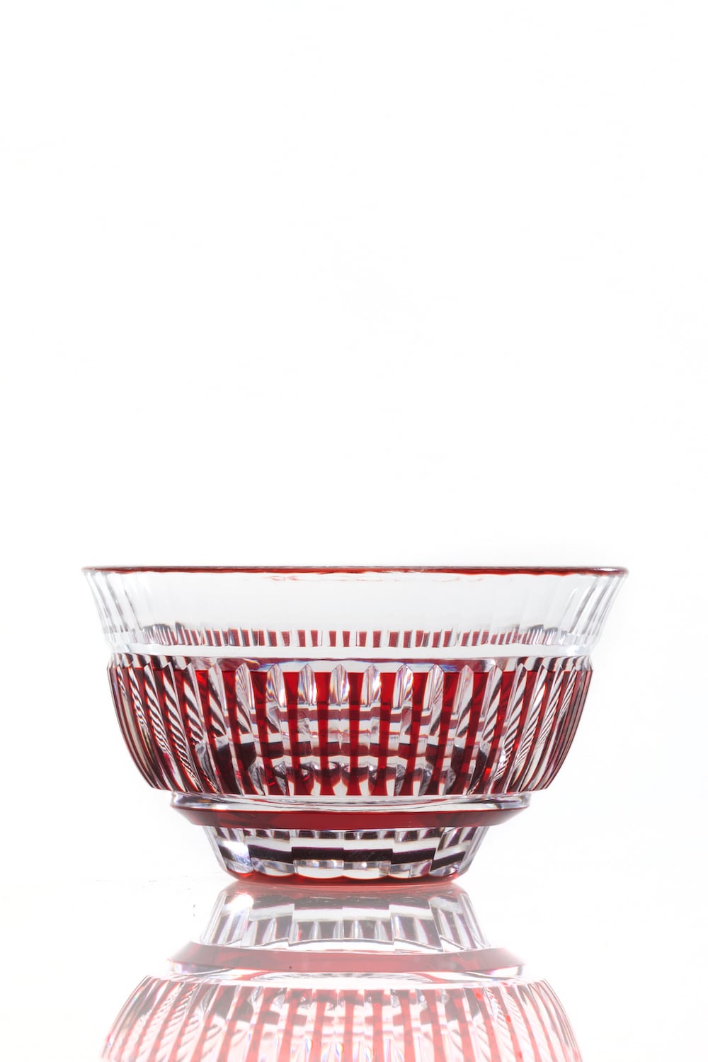 江戸切子 小鉢 【春の光】赤 | 江戸切子『岳茂』～矢部硝子工芸～