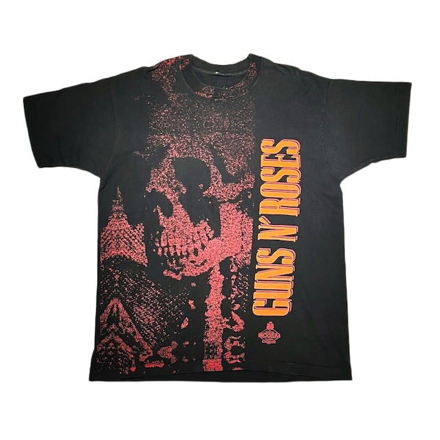 vintage 1992’s GUNS N’ ROSES skull print & embroidery music tee