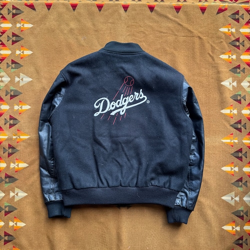1990's Vintage "LA Dodgers" Award Varsity Jacket Black Size L