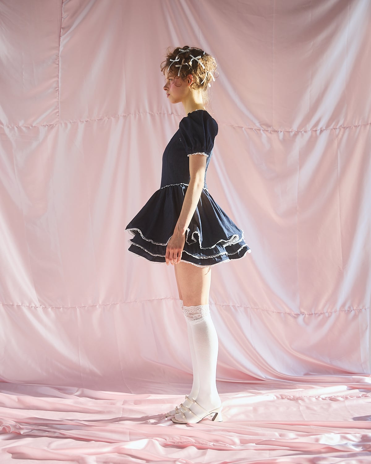 S/S デニムフリルワンピース | lilLilly official webstore