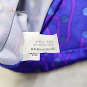 バレエ 衣装 レオタード ブルー系 チャコット Chacott トップス 花柄 水玉 ドット柄 社交ダンス レッスン 練習 伸縮 かわいい 鮮やか 華やか 七分袖 パープル系