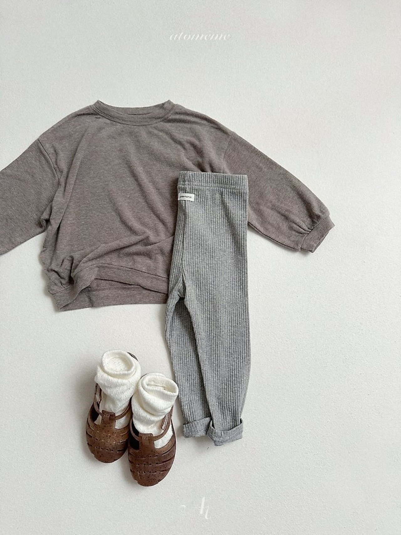 韓国子供服 / Atomeme / 26Autumn / Milky Rib Leggings / 秋服 *S~XL*