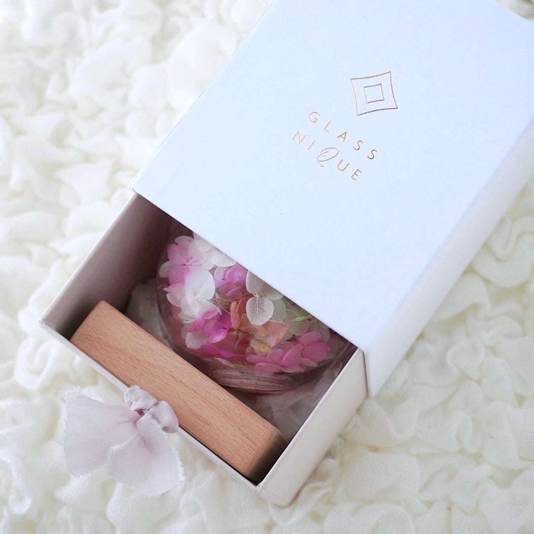 m*i様 紫陽花の万華鏡 グラスニーク ガラスポット 紫陽花の万華鏡 グラスニーク ガラスポット