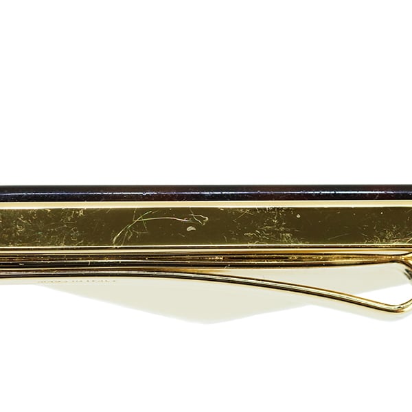 Used PRADA プラダ バレッタ トライアングルロゴ べっ甲柄 ブラウン