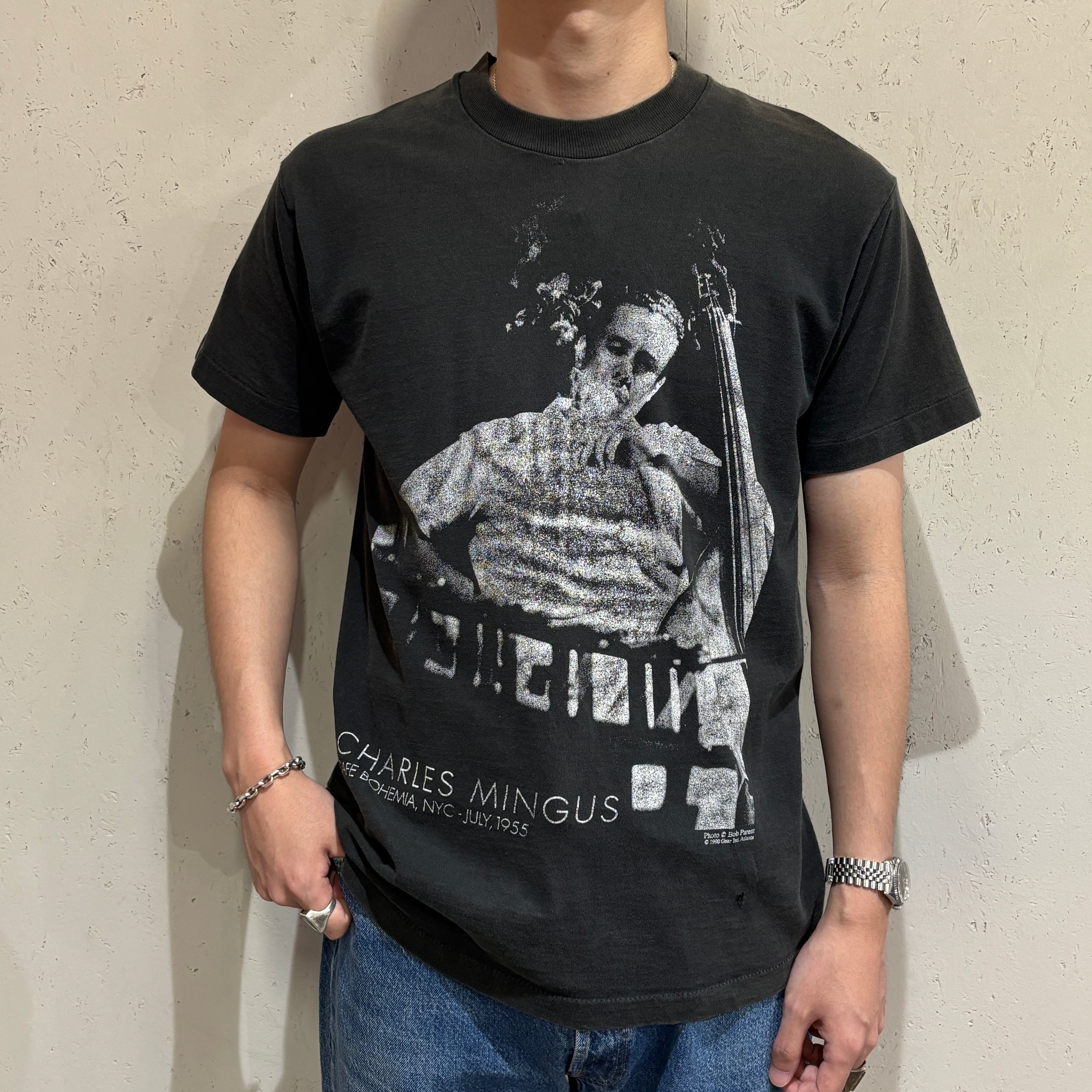 レア!90s JAZZ T チャールズミンガス Tシャツ ジャズT 野村訓市 Fruit of the room】90s Jazz tee