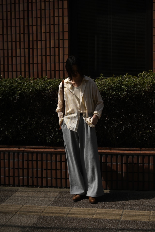 KAPTAIN SUNSHINE / Gauze Plaid Plain Shirt (PASTEL PLAID)