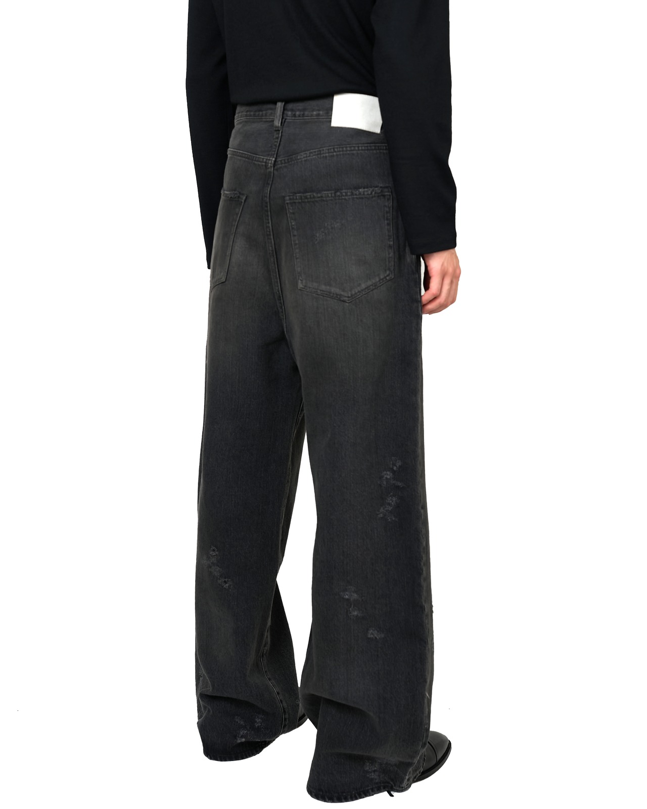 ssstein "BAGGY DENIM JEANS 〔BLACK〕"