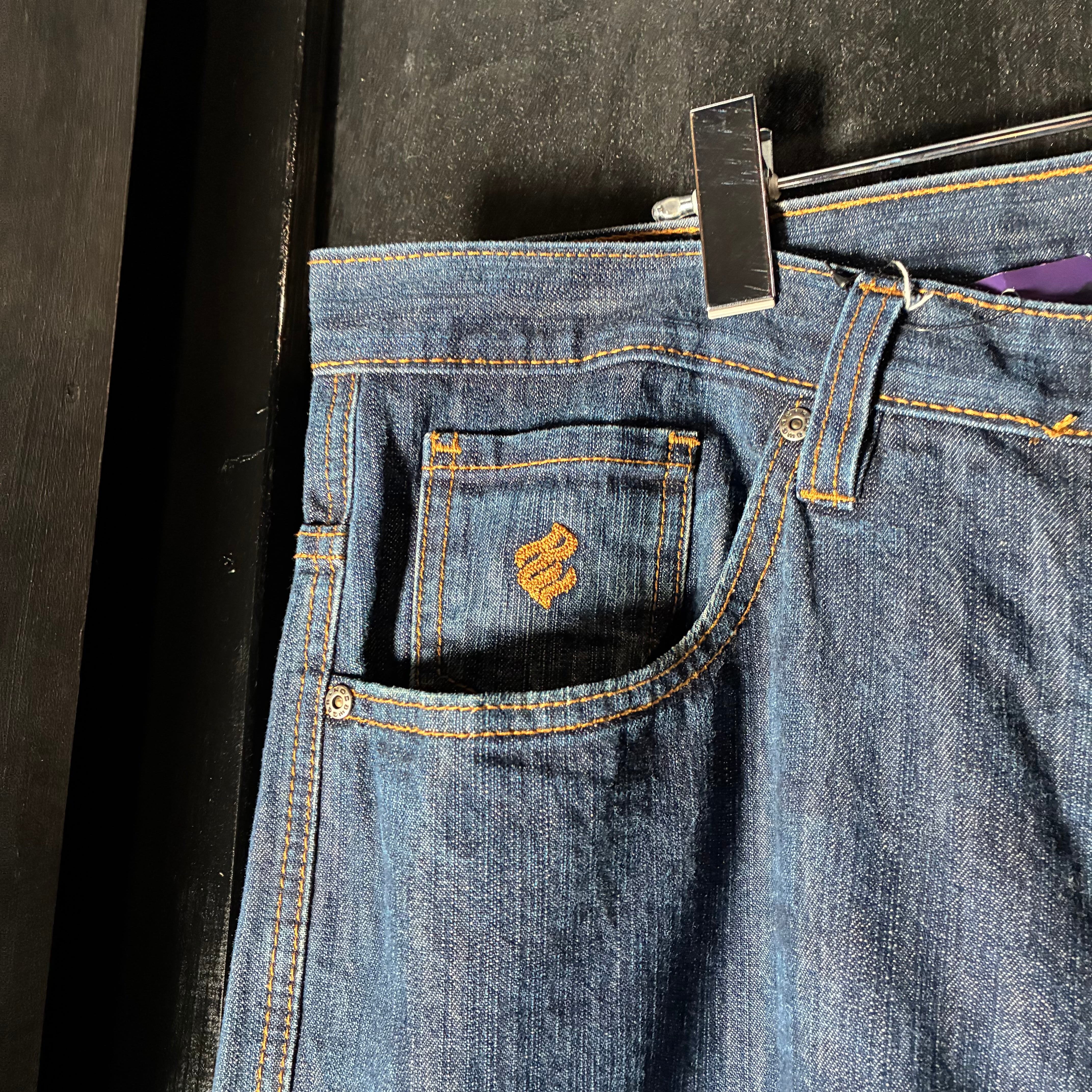 ROCA WEAR ヒップホップデニムパンツ バギーパンツ ロカウェア 刺繍