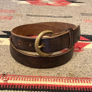 RRL LEATHER BELT ITALY製