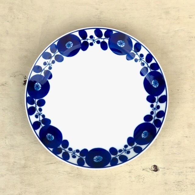 【波佐見焼】【白山陶器】【ブルーム】【プレート】【リース】【L】【1枚バラ売り】 北欧風 食器 パスタ皿 カレー皿 大皿 おしゃれ かわいい