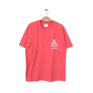 80s 90s ヘインズ USA製 ヴィンテージ Tシャツ SALVATION ARMY 袖裾シングル 赤 レッド アメカジ HANES サイズL 古着 @BZ0100