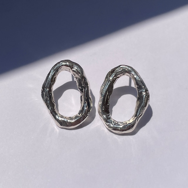 Oval Pierces / Sterling Silver