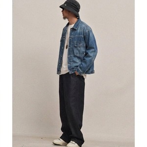 Front pocket design denim jacket C4509