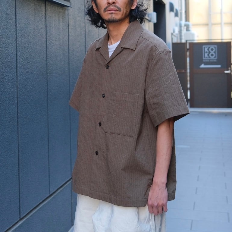 EVAN KINORI(エヴァン キノリ) / Short Sleeve Shirt Hemp Cotton