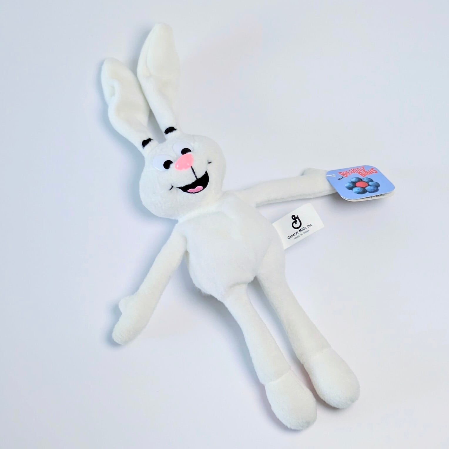 ☆VINTAGE 1997☆【 General Mills / ゼネラルミルズ 】Breakfast Palsシリーズ『 Trix Rabbit トリックスラビット』ビーンぬいぐるみ / プラッシュ〚アメリカン雑貨 アメトイ〛