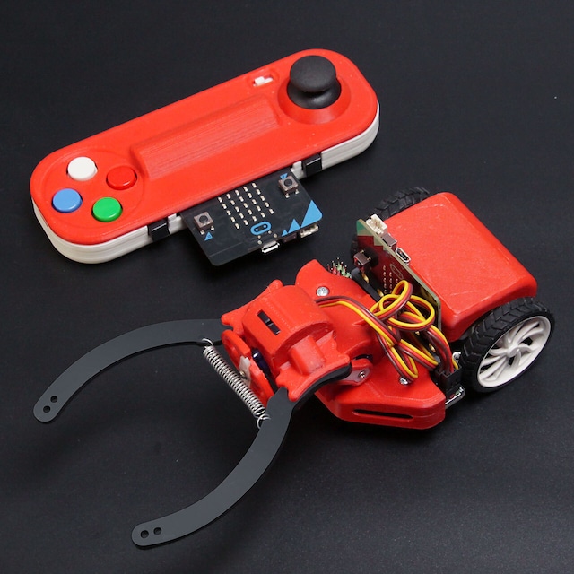 マイクロビット用ロボットカー＋ゲームパッド