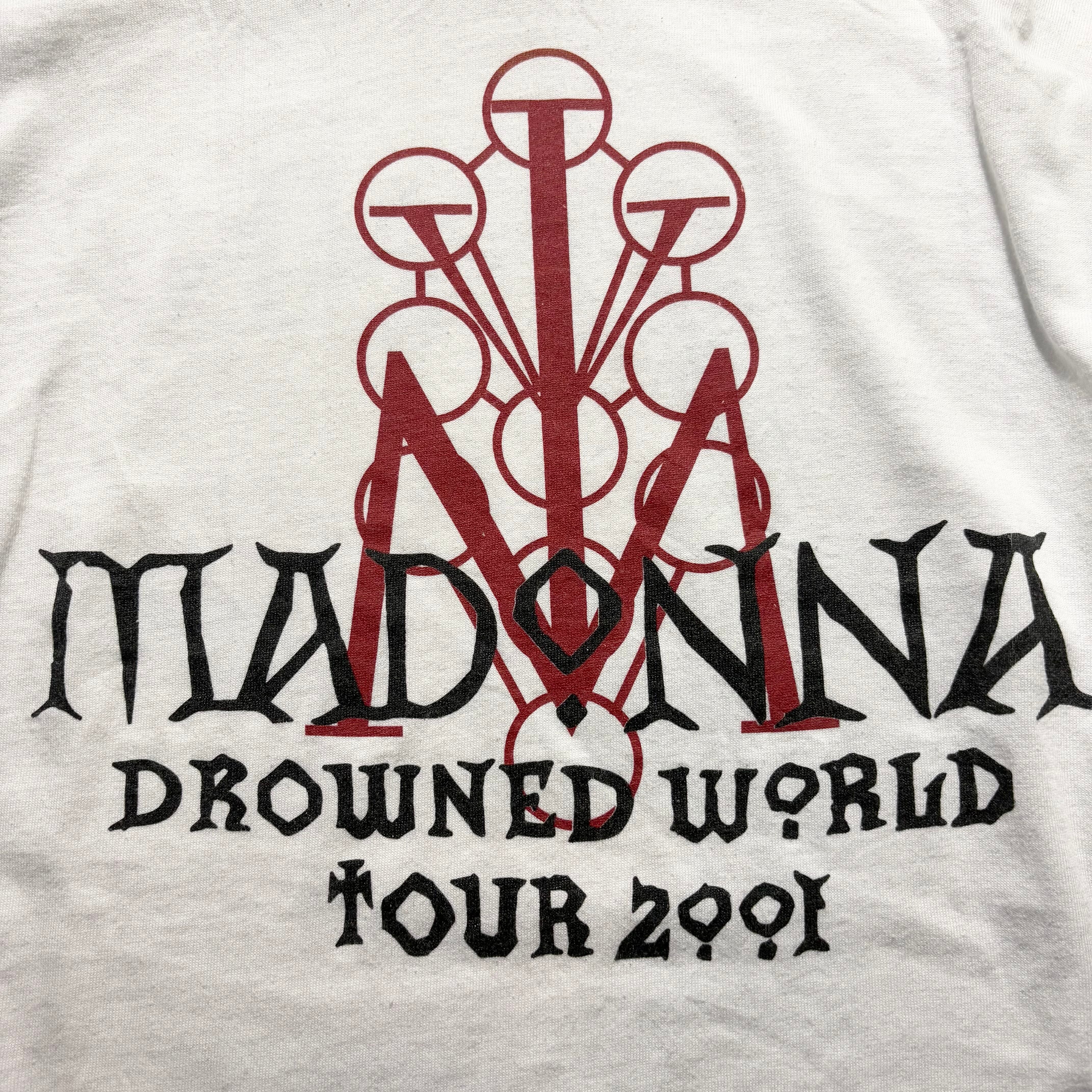 vintage 2001's MADONNA long sleeves music tee “DROWNED WORLD TOUR