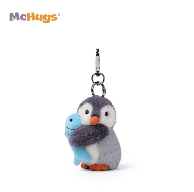 Fishing Glacier Penguin Bag Charm_MC600344