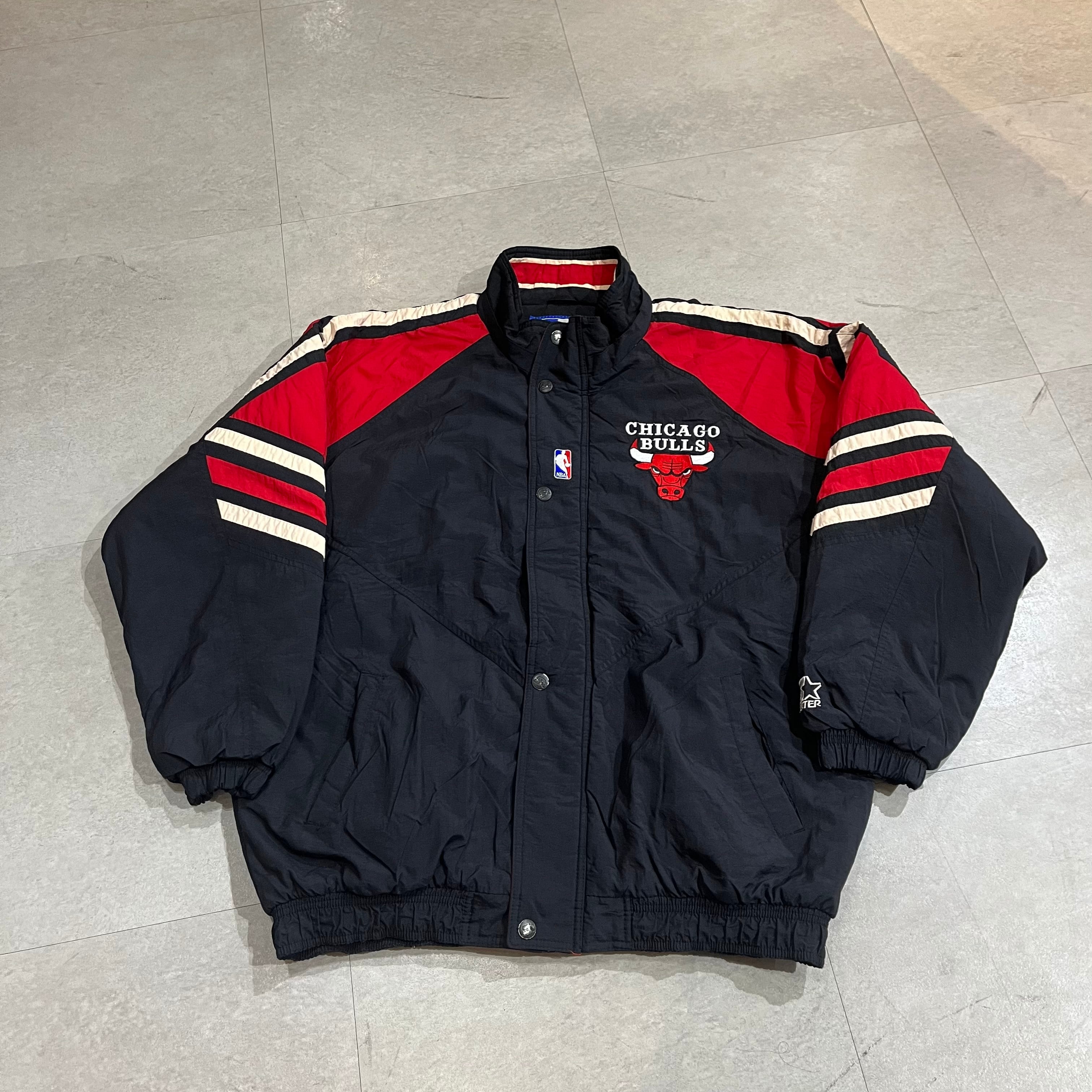 size:XL【 CHICAGO BULLS 】シカゴ・ブルズ ナイロンジャケット 中綿 ...