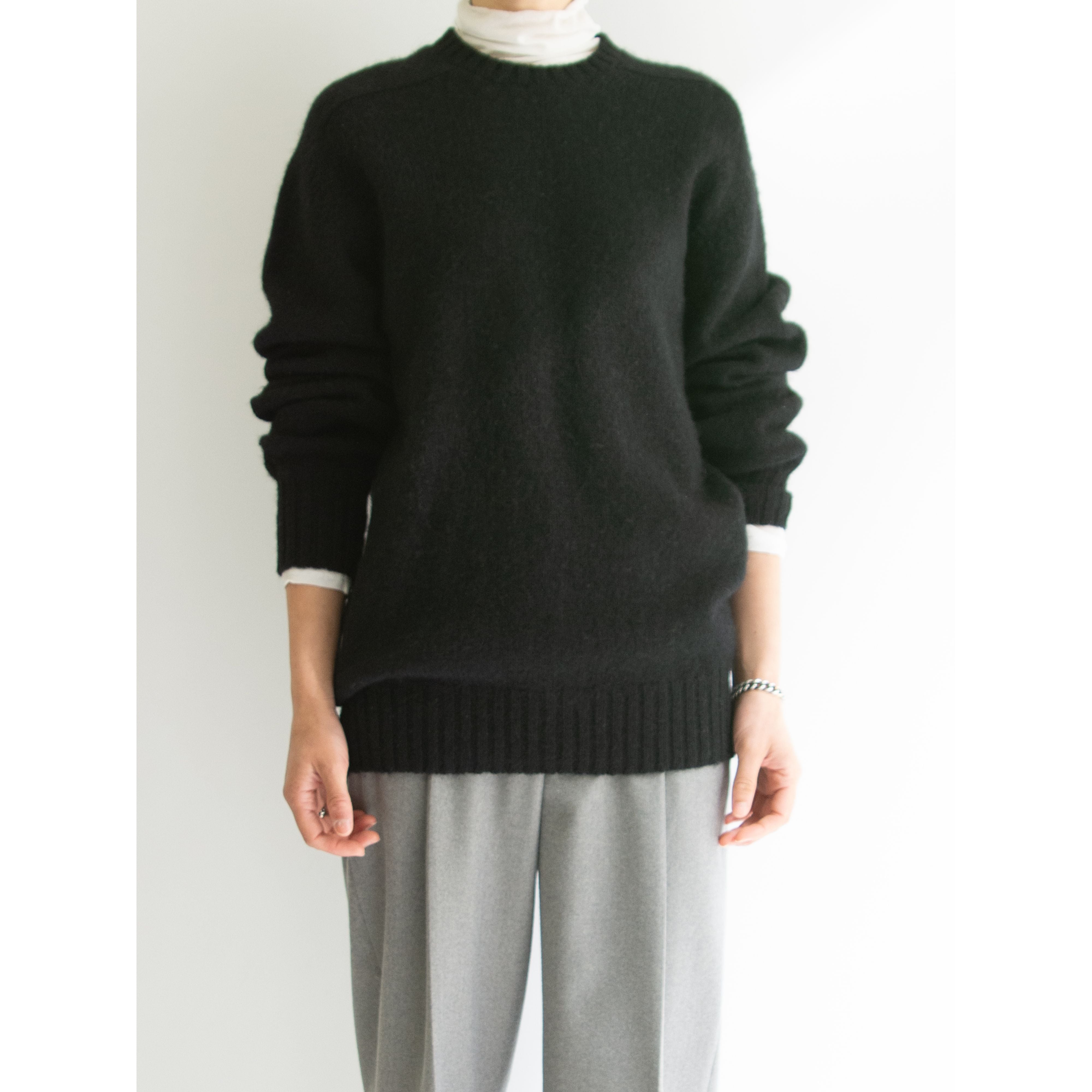 Mc George】Made in Scotland 100% Shetland Wool Sweater（マック