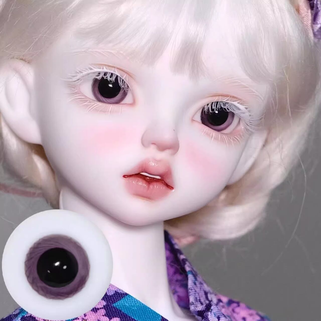 BJD グラスアイ】ドールアイ シャトーブランヴィニヨン パープル 深紫