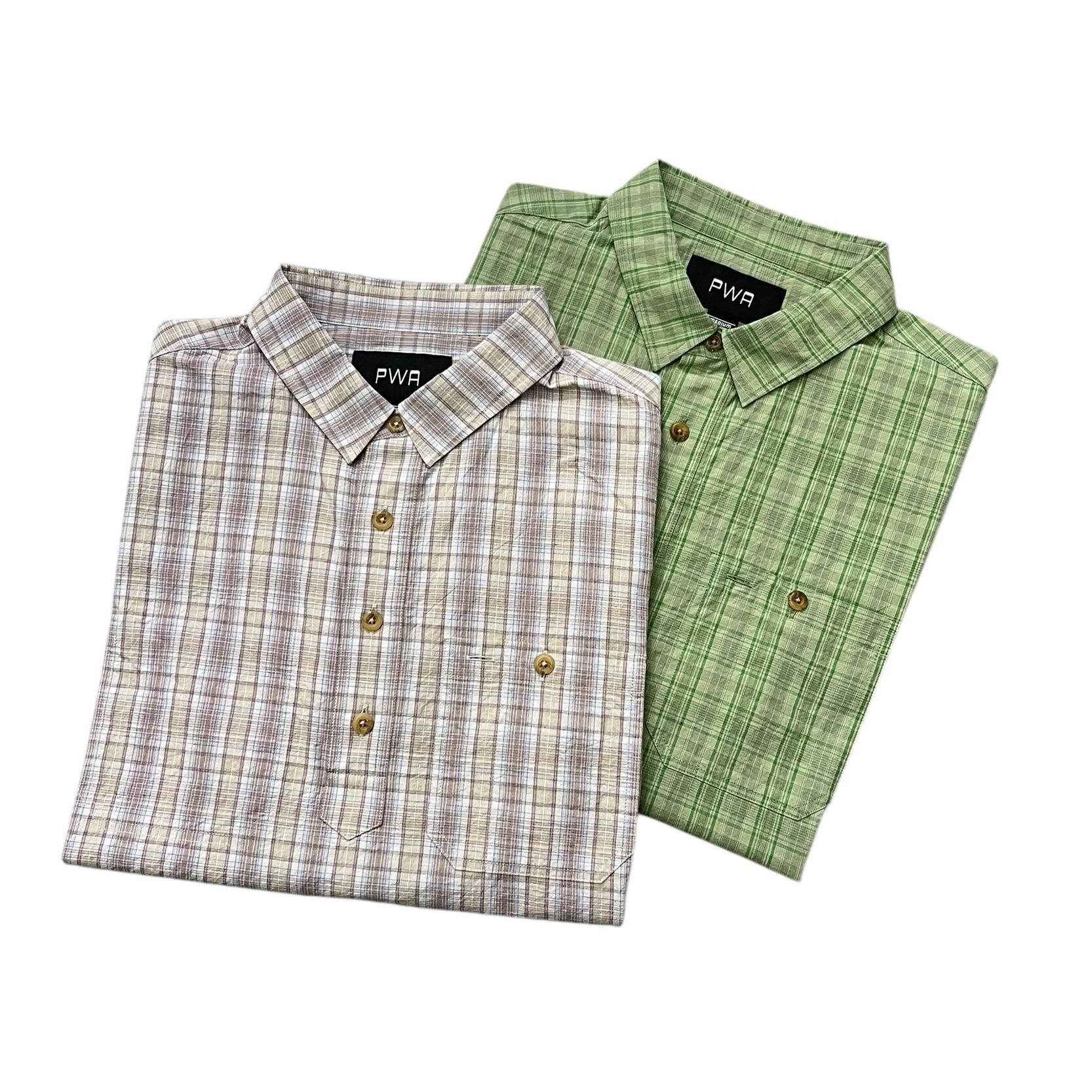 PWA / LINEN MIX P/O SHIRT BEIGE CHECK | THE NEWAGE CLUB