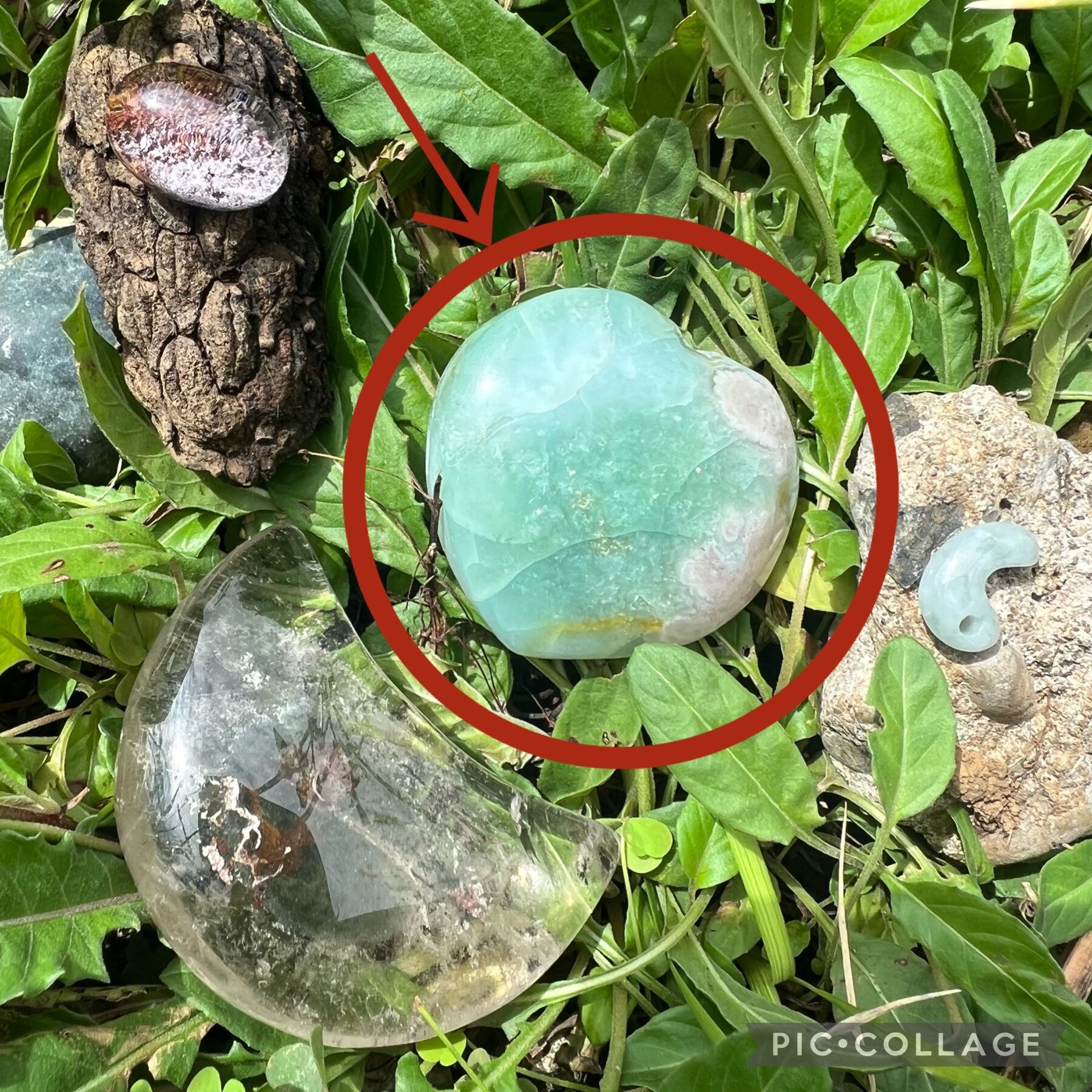 グリーン＆フラワーアゲート ハート | HOLOSphère -ホロスフェール-