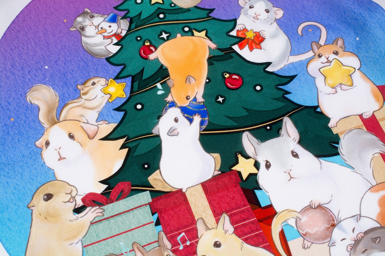 クリスマス マウス タペストリー 壁掛け 113×116cm ラージサイズ FM-L002