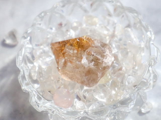 Gold Rutile Quartz⭐Half polish | ☆Rami di Luce☆