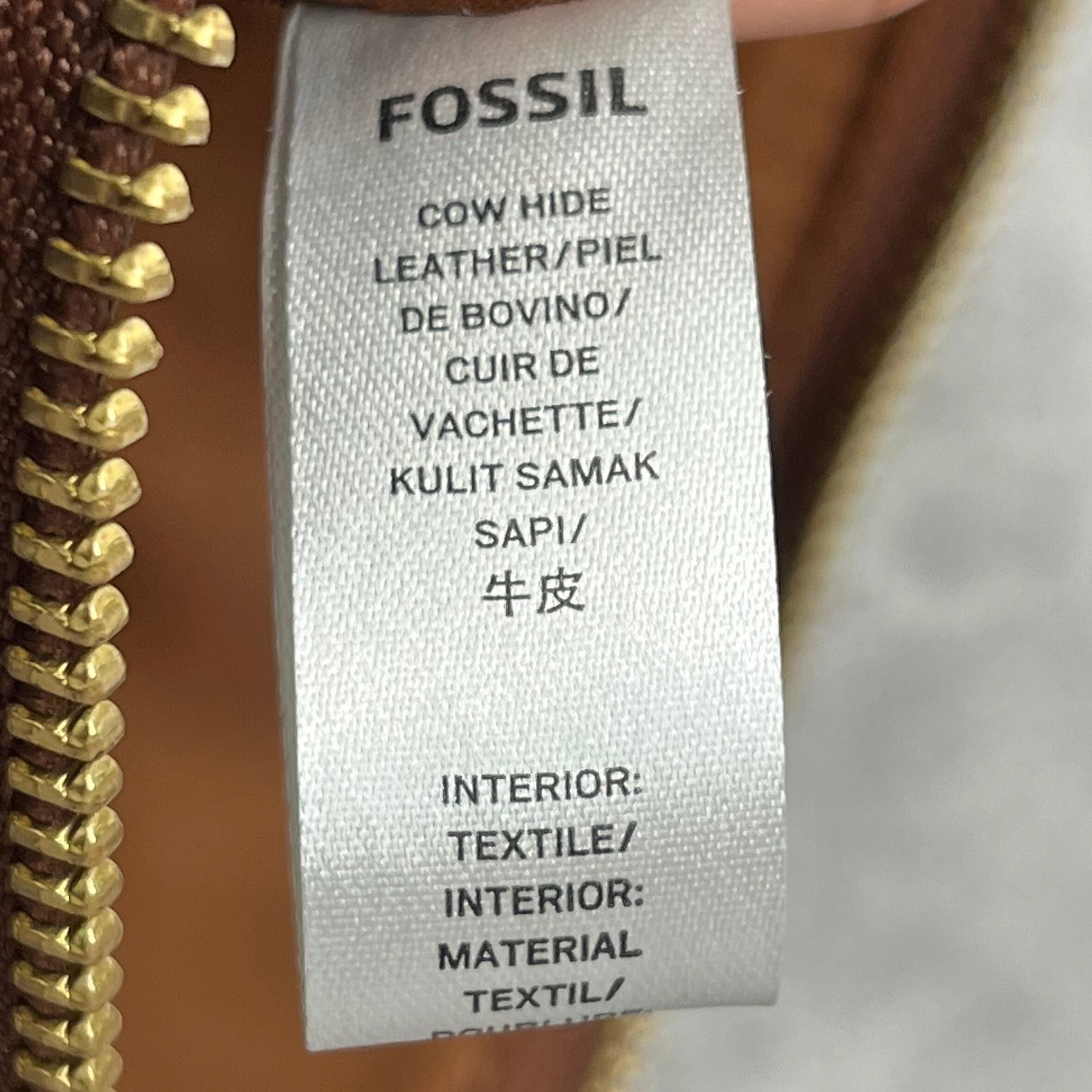 フォッシル FOSSIL 本革 レザー ショルダー バッグ ポーチ Amelia  