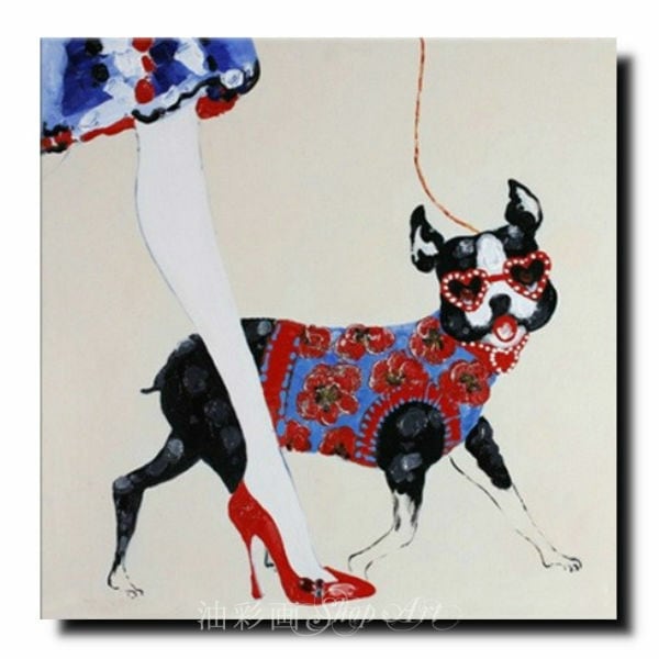 油絵、ロマンチックな散歩 d0416-2.jpg