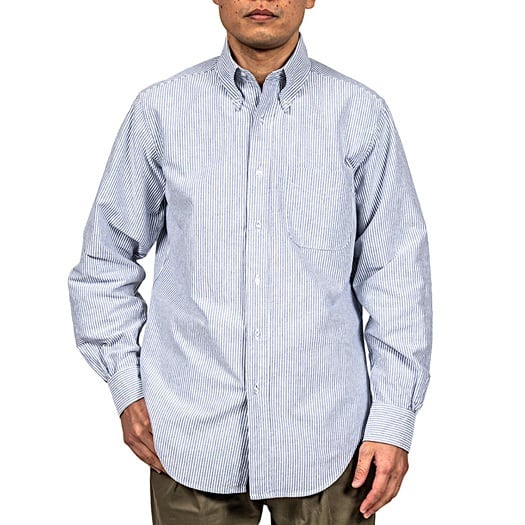 WORKERS(ワーカーズ)～7 Button BD, Stripe OX, Blue～ | Amboy
